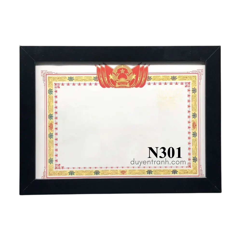 Khung bằng khen viền đen 3cm N301