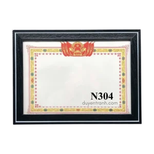 Khung bằng khen viền đen bo 3cm N304