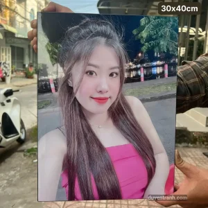 Ảnh tráng gương bo viền bề mặt bóng gương sắc nét - Duyên Tranh