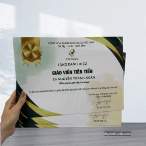 Giấy chứng nhận in theo yêu cầu