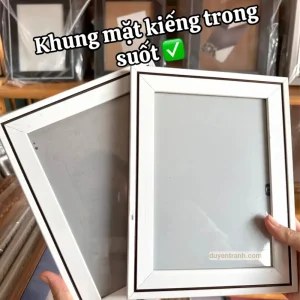 Khung ảnh 13x18 để bàn mặt kính trong suốt