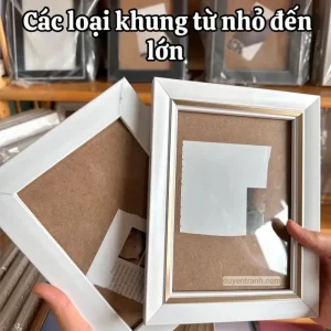 Các loại khung ảnh trong đó có khung 13x18 tại shop Duyên Tranh