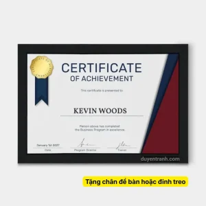 Khung giấy khen A5 tặng chân đêr bàn