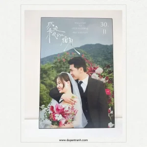Chụp chính diện ảnh cưới treo tường 60x90