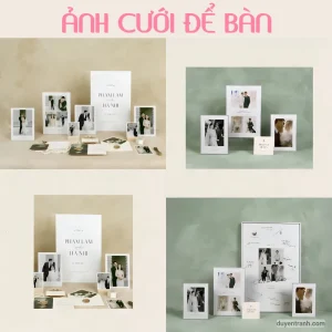 Khung ảnh cưới để bàn đẹp sang trọng - Quà tặng cưới ý nghĩa