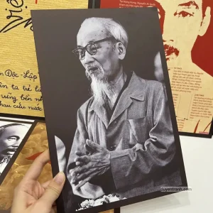 Ảnh chụp trực tiếp tranh bác Hồ