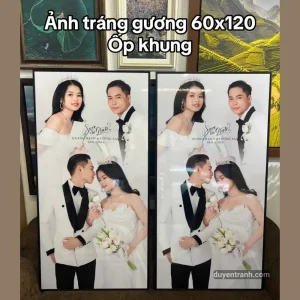 ảnh cổng đám cưới tráng gương 60x120 cm