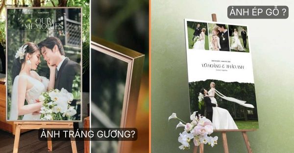 Ảnh tráng gương và ảnh ép gỗ