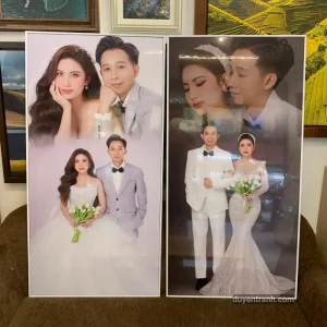 ảnh cổng cưới bo viền 60x120 cm