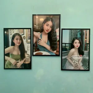 Bộ 3 tranh chân dung in ảnh formex treo lên tường