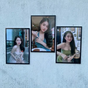 Combo 3 ảnh formex tráng gương dán tường tại Duyên Tranh