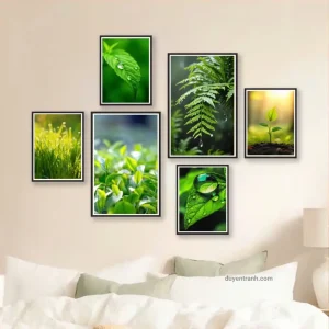 Tranh hoa lá dán tường mẫu 5