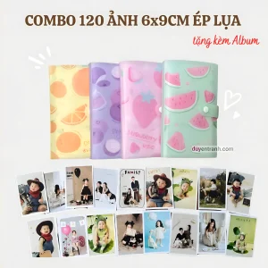 Combo 120 ảnh ép lụa tặng kèm album
