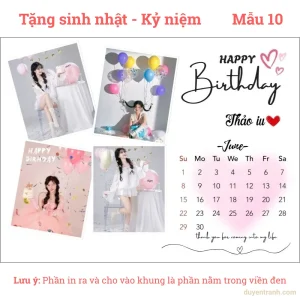 Mẫu thiết kế tặng sinh nhật hoặc kỷ niệm mẫu 10