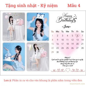 Mẫu thiết kế tặng sinh nhật hoặc kỷ niệm mẫu 4