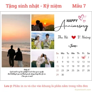 Mẫu thiết kế tặng sinh nhật hoặc kỷ niệm mẫu 7