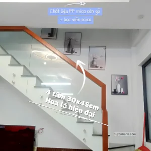 Bộ tranh treo cầu thang đẹp