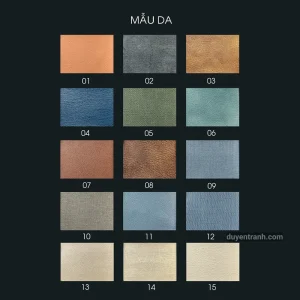 Tổng hợp các mẫu da tại Duyên Tranh