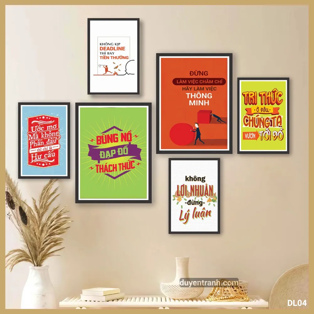 Tranh động lực Bùng Nổ Đạp Đổ Thách Thức - DL04