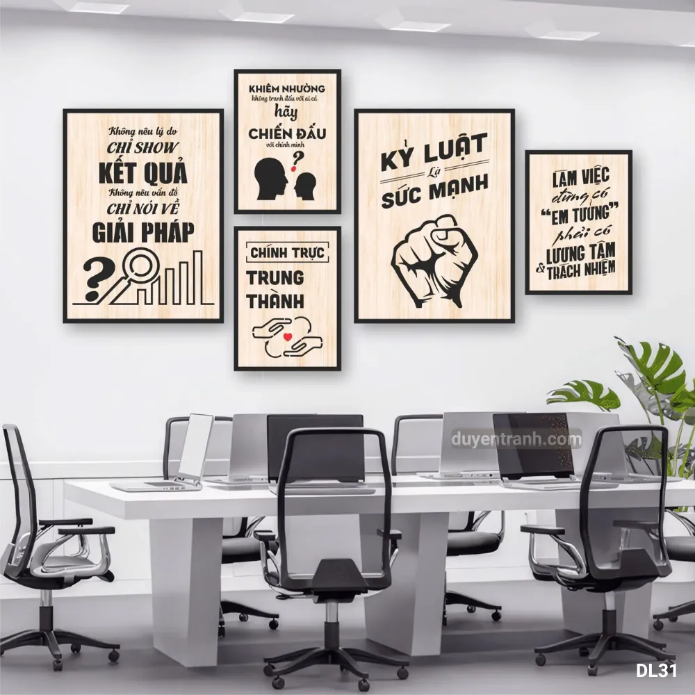 Tranh động lực Chỉ Show Kết Quả Chỉ Nói Giải Pháp - DL31