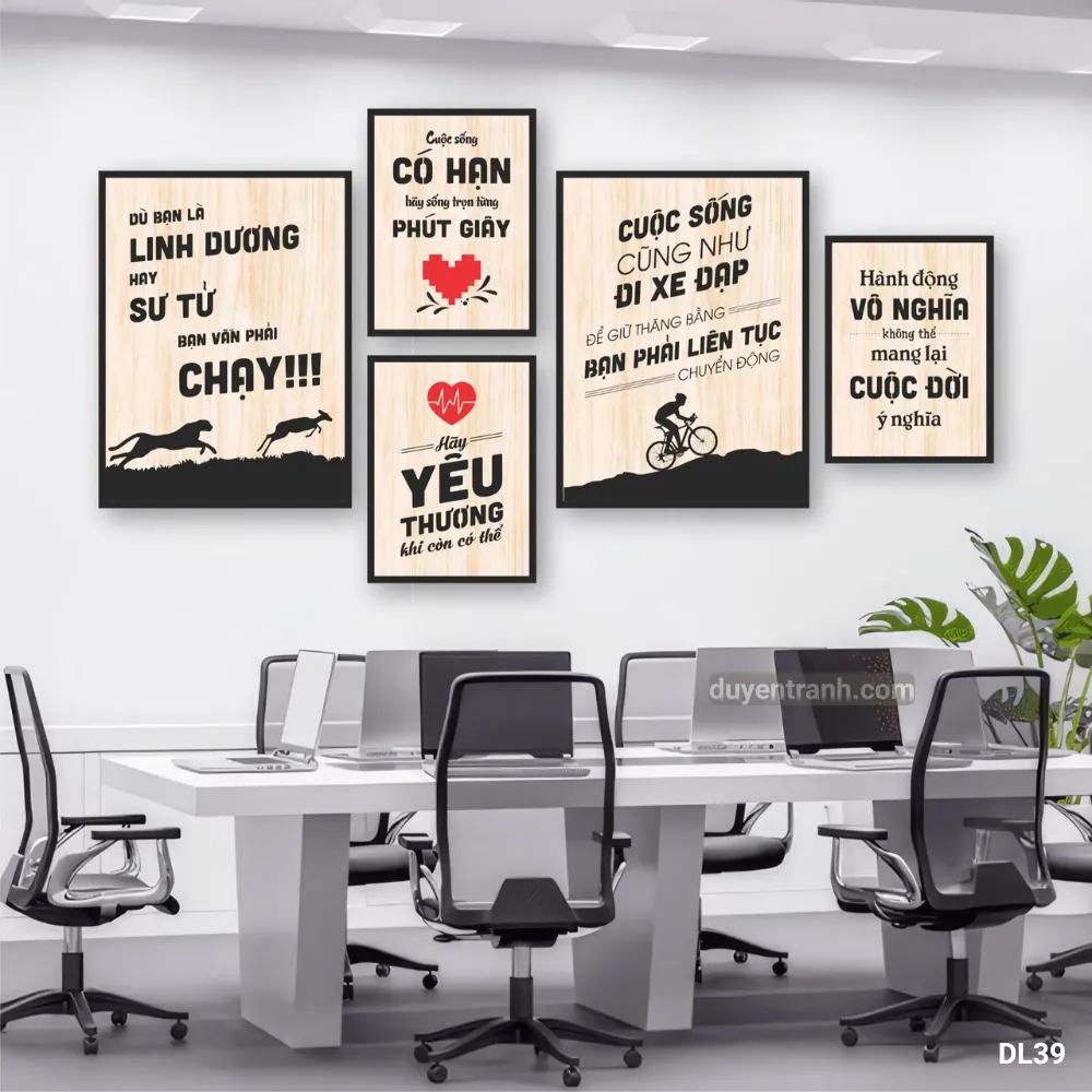 Tranh động lực Linh Dương Hay Sư Tử Bạn Vẫn Phải Chạy - DL39