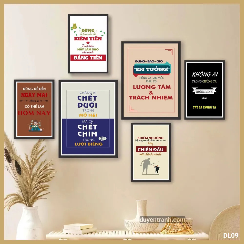 Tranh động lực Đừng Bao Giờ Em Tưởng - Lương Tâm Trách Nhiệm - DL09