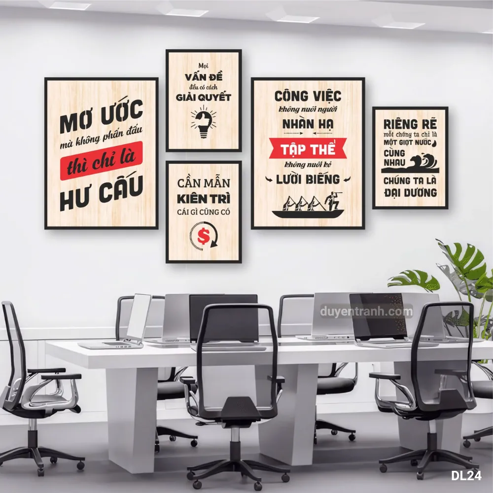 Tranh động lực Mơ Ước Không Phấn Đấu Chỉ Là Hư Cấu - DL24