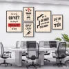 Bộ 5 tranh động lực Một Khi Đã Quyết Hãy Dùng Hết Tâm Huyết - tranh slogan DL33 Duyên Tranh