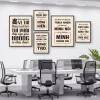 Bộ 5 tranh động lực Muốn Ngồi Vị Trí Không Ai Ngồi Được - tranh formex nền gỗ DL40 Duyên Tranh