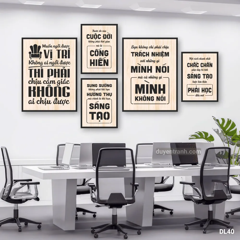Tranh động lực Muốn Ngồi Vị Trí Không Ai Ngồi Được - DL40