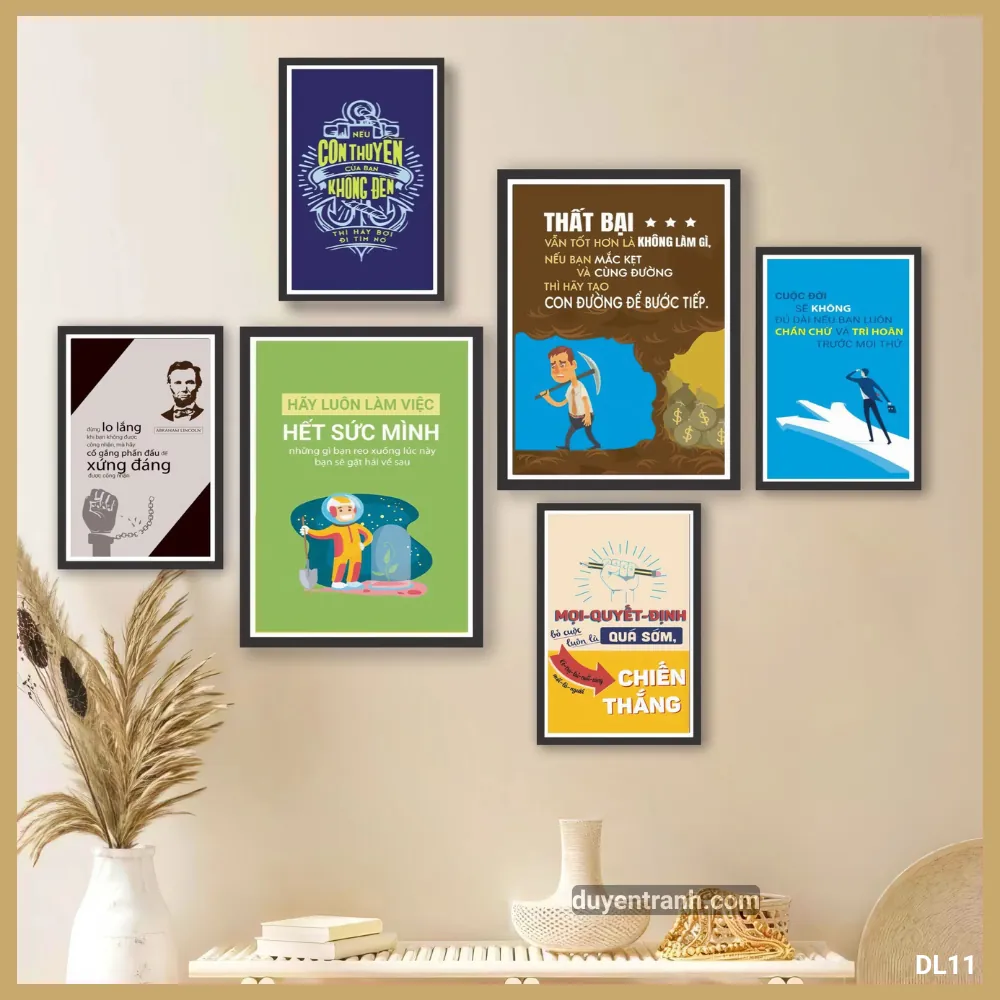 Tranh động lực Nếu Con Thuyền Không Đến Hãy Bơi Tìm - DL11