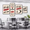 Bộ 5 tranh động lực Cách Để Bắt Đầu Là Ngừng Nói Và Vào Làm - tranh slogan DL25 Duyên Tranh