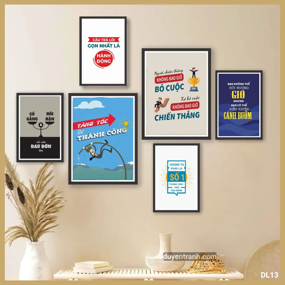 Tranh động lực Người Chiến Thắng Không Bao Giờ Bỏ Cuộc - DL13