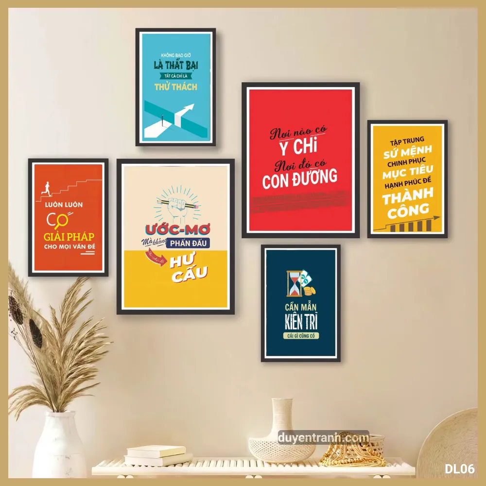 Tranh động lực Nơi Nào Có Ý Chí Nơi Đó Có Con Đường - DL06