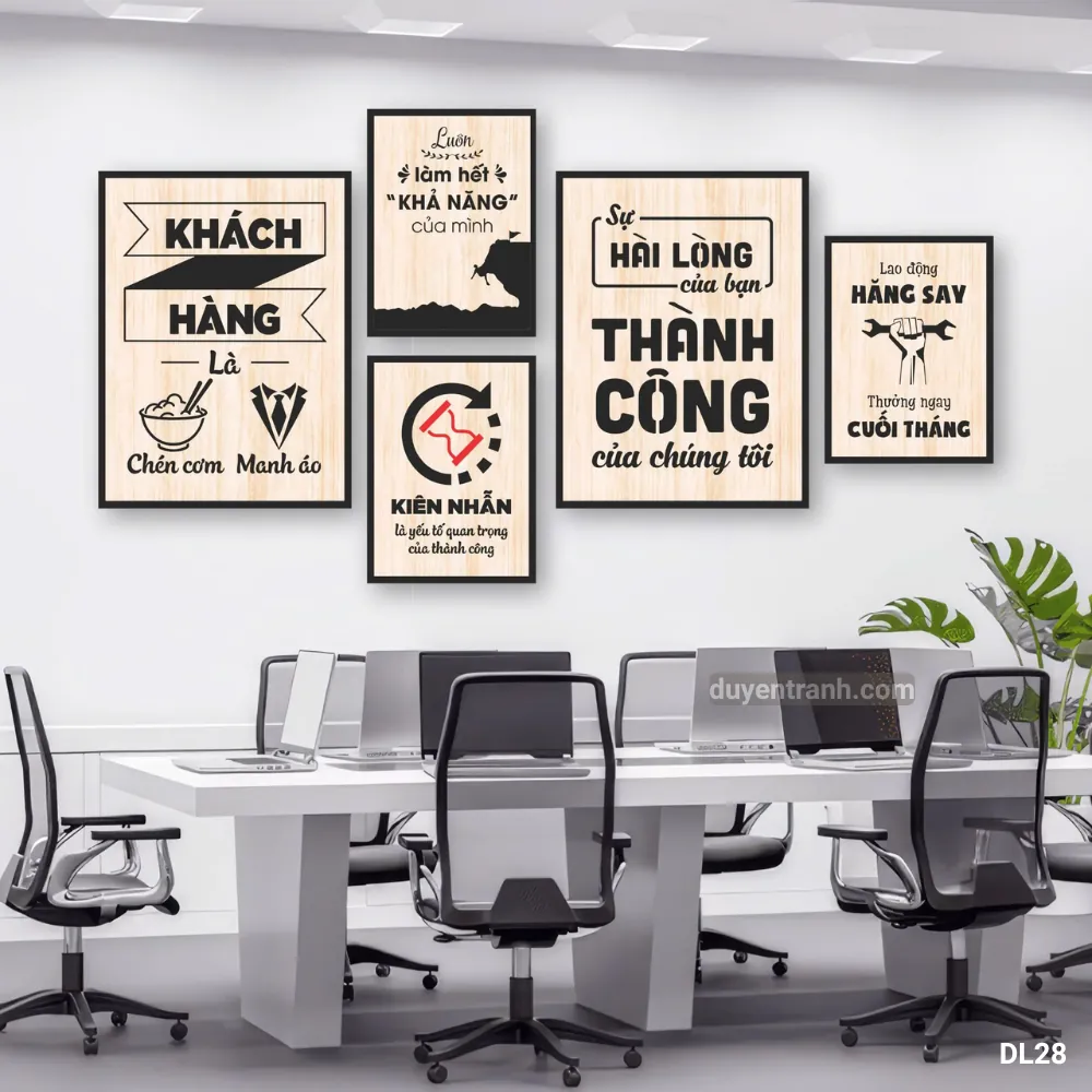 Tranh động lực Sự Hài Lòng Của Bạn Thành Công Của Tôi - DL28