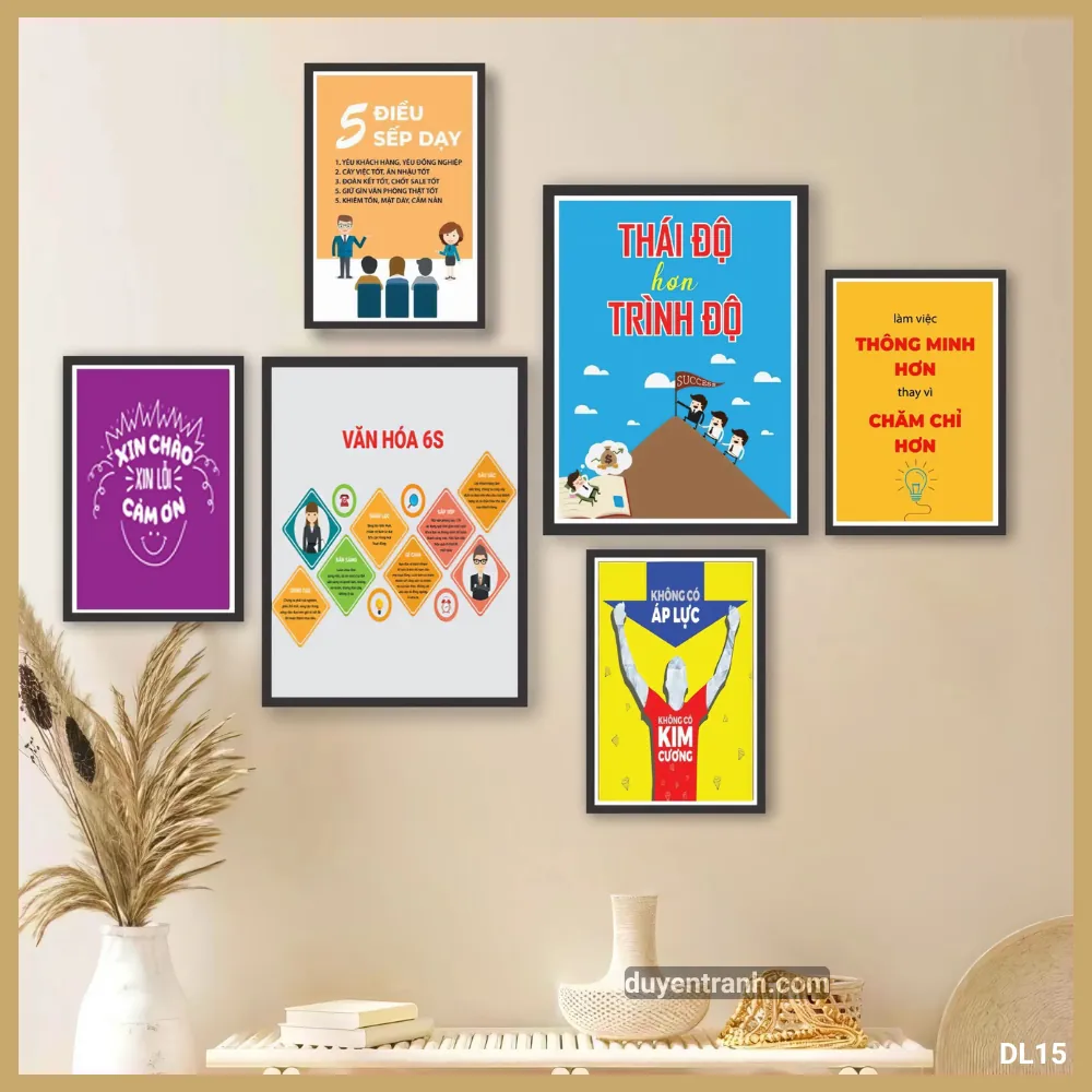 Tranh động lực Thái Độ Hơn Trình Độ - DL15