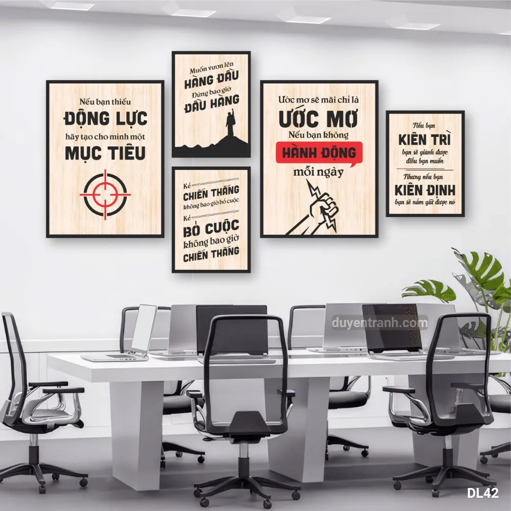 Tranh động lực Thiếu Động Lực Hãy Tạo Mục Tiêu - DL42