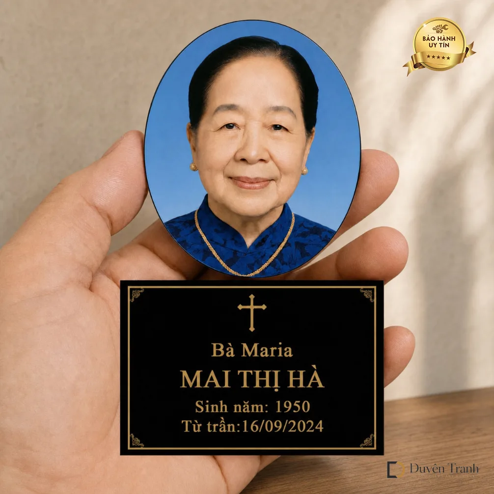 Ảnh in dán hũ cốt