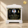 Ảnh in dán hũ cốt Công giáo