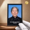 Ảnh để chùa nhỏ gọn khung viền titan