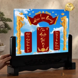 Ảnh thờ pha lê Cửu Huyền Thất Tổ