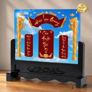 Ảnh thờ pha lê Cửu Huyền Thất Tổ - mẫu 2