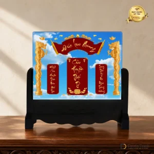 Ảnh thờ pha lê Cửu Huyền Thất Tổ - mẫu 6