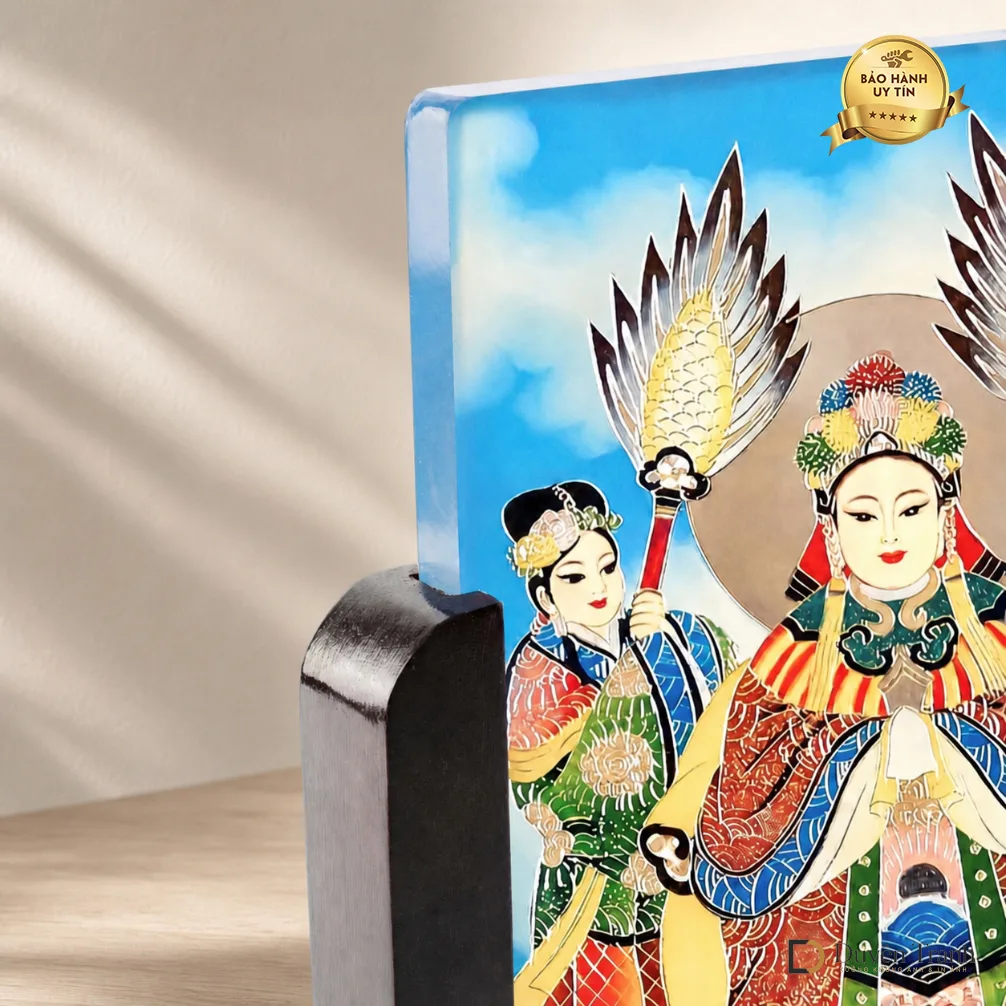 Ảnh thờ pha lê Cửu Thiên Huyền Nữ - mẫu 2