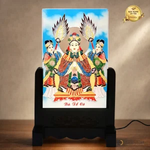 Ảnh thờ pha lê Cửu Thiên Huyền Nữ - mẫu 3