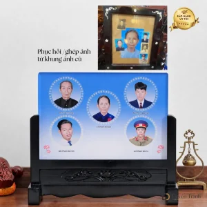 Ảnh thờ gia tộc nhiều người một khung - mẫu 8