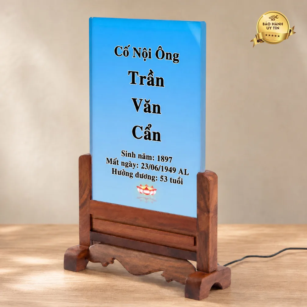 Ảnh thờ tưởng niệm không có ảnh chân dung - mẫu 4