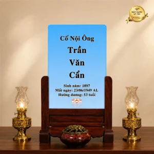 Ảnh thờ tưởng niệm không có ảnh chân dung - mẫu 6
