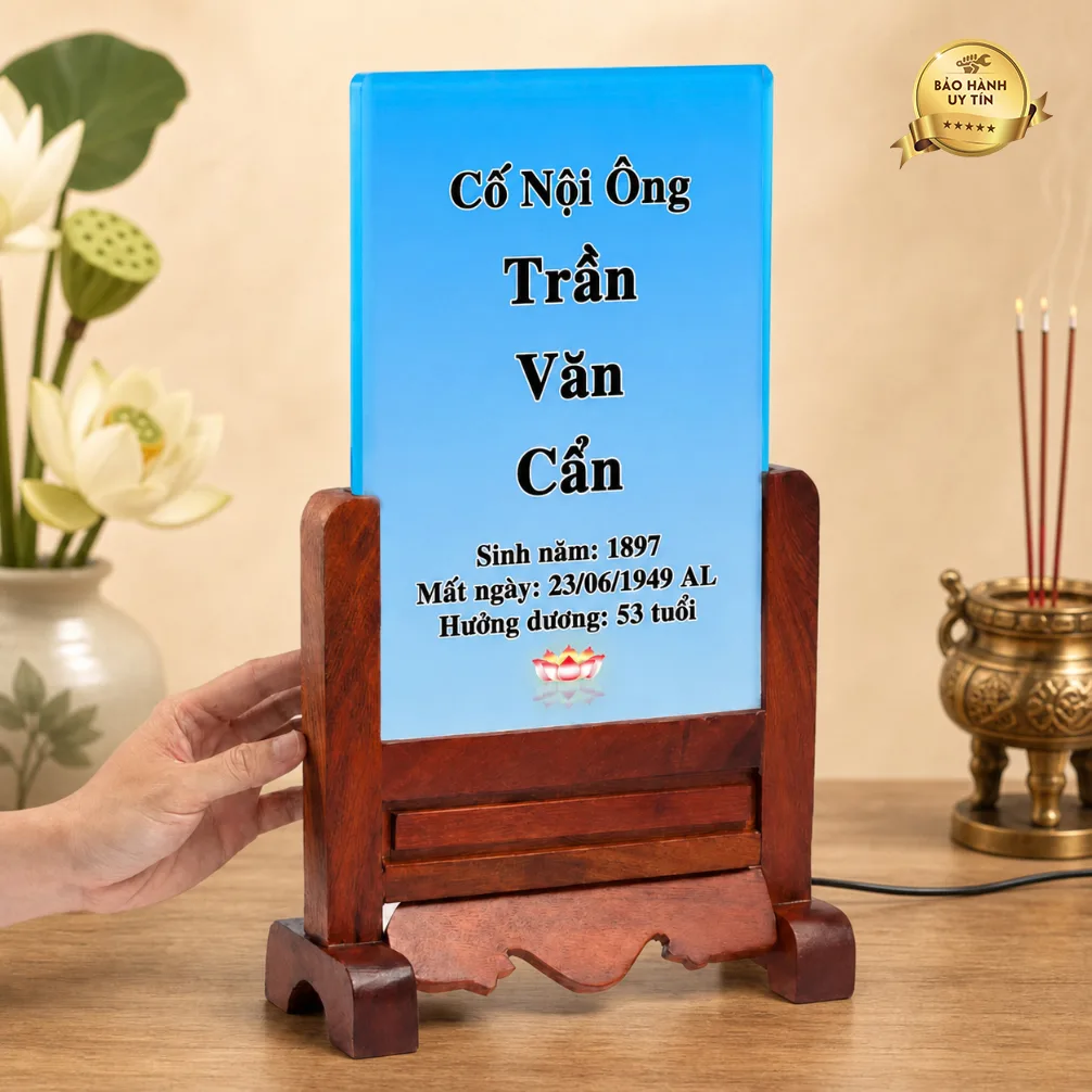 Ảnh thờ tưởng niệm không có ảnh chân dung - mẫu 8