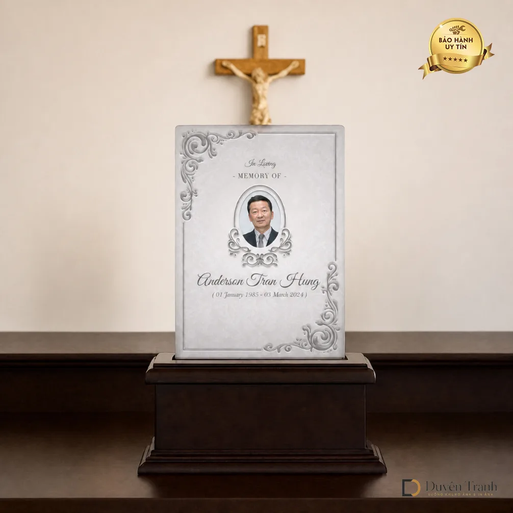 Ảnh thờ pha lê Công giáo - mẫu 2